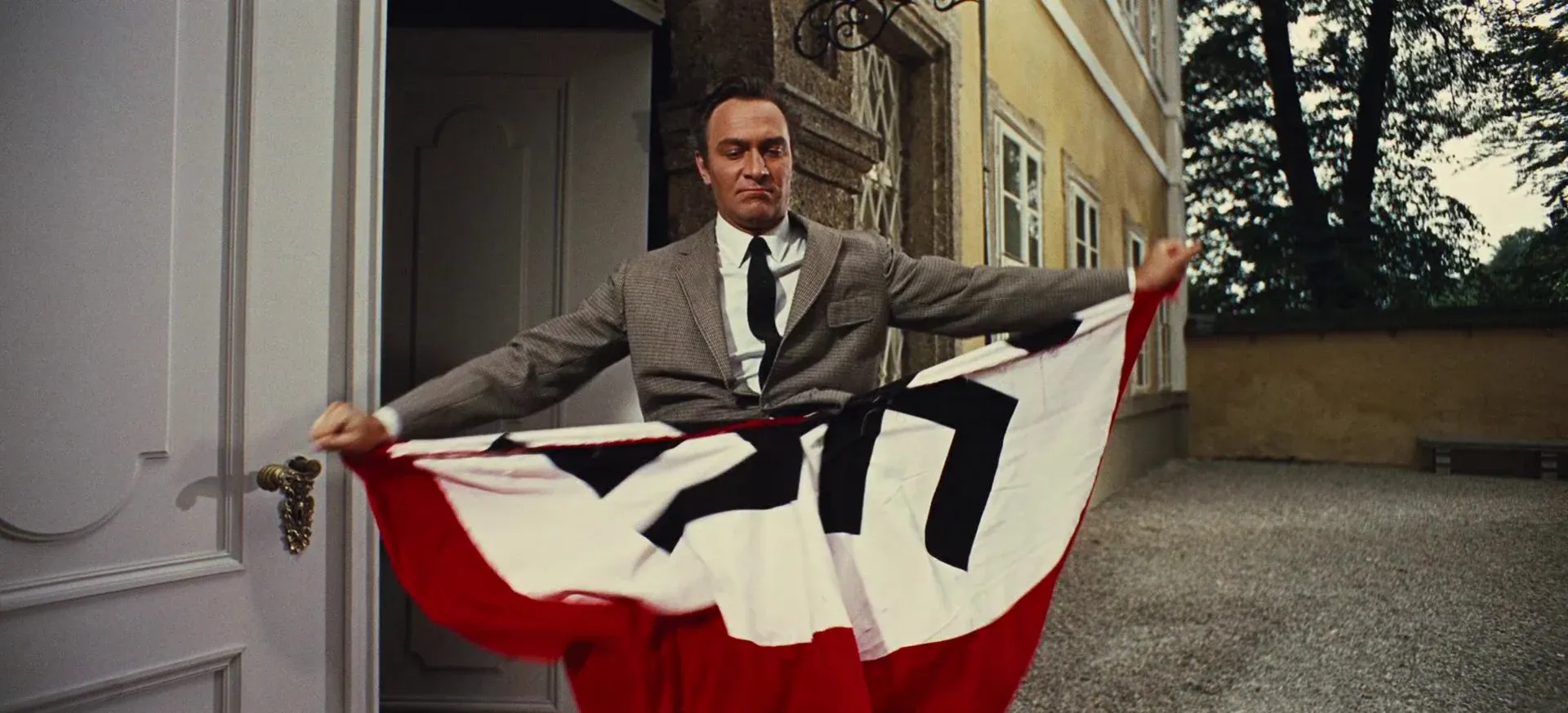 Captain Von Trapp Tears Up Nazi Flag, "The Sound of Music" [20th Century Fox]